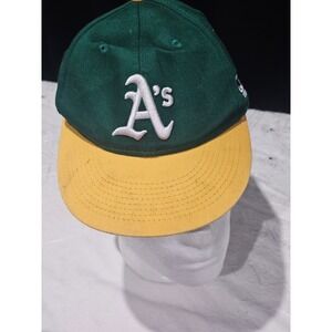OC Sports Oakland Athletics MLB Youth Hat Green Yellow Adjustable Baseball Cap
